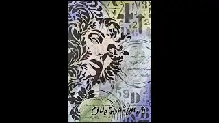 Art Journal Page - Layering Stencils