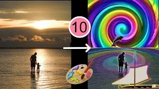 Creating cool art with all the knowledge from previous tutorials on Lazpaint Image editor
