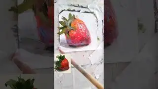 Как написать клубнику маслом 