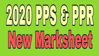 PPS & PPR new marksheet 2020,HS PPS / PPR Result,PPS & PPR Result 2020,how to check pps ppr result