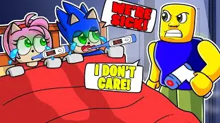 Sonic and Amy play ROBLOX SKIP SCHOOL