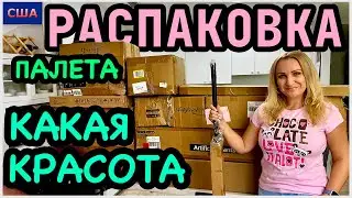 Какая красивая штука😃Много нужных товаров для дома. Распаковка палета с аукциона. США. Флорида