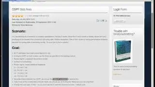 OSPF Stub Lab in GNS3