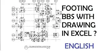05-BBS OF FOOTING 2--FOOTING CALCULATIONS WITH DRAWING IN MS EXCEL ? (ENGLISH)