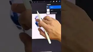 Craving something sweet? 😉 Paint these watercolor blueberries on Procreate 🫐 #shorts #procreate