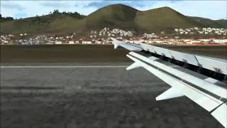 FSX HD 1080p - A320 Landing DANGEROUS CUZCO, Perú!!
