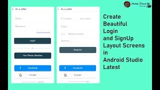 Create Beautiful and Responsive Login and Signup Layout Screens in Android Studio Latest