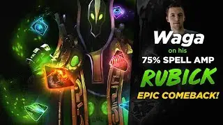 Amazing Waga on Rubick +75% Spell AMP! (Epic Comeback Gameplay 7.07 Dota 2)