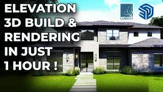 How to Create Elevation Renderings - SketchUp and Lumion - Full Tutorial