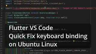 Flutter Quick Fix Hotkeys Setup in VS Code on Ubuntu Linux