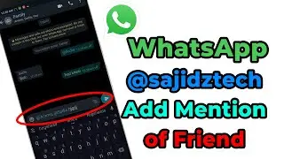 WhatsApp @ mention in group chat || 2021 latest trick