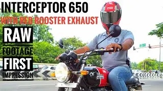RE Interceptor | Continental GT 650 | RedRooster Exhaust | Raw Footage | Royal Enfield 650 Twins