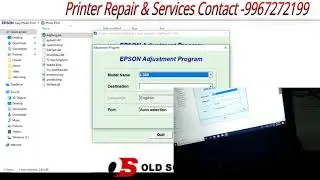How to solve EPSON L380 waste Inkpad error by Resetter Adjustment software program