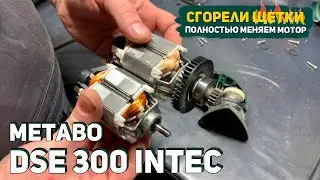 Как поменять мотор на шлифмашине Metabo DSE 300 Intec?