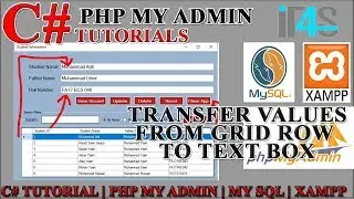 C# PhpMyAdmin | Tutorial in Urdu | Display selected row from datagridview to textbox in c#