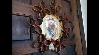 GUIRLANDA COM ROLINHOS DE PAPEL HIGIÊNICO - DIY - TUTORIAL