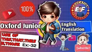 exercise 32 | junior english translation | Exercise 28 how to translate english to hindi