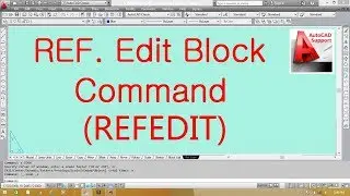 Refrance Edit Command in Autocad // Ref. Edit // Hindi/Urdu Tutorial