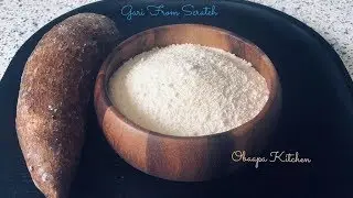 HOW TO MAKE FRESH GHANA GARI FROM CASSAVA! // YOU WON'T BUY FROM STORE AGAIN!