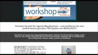 Sichern Sie sich Ihren PLATZ zum 30 Tage WorkShop zum Thema automatische Kunden Gewinnung