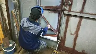 Укрепляю калитку гаражных ворот