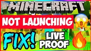 how to fix minecraft not launching  | fix minecraft launcher not launching error | 2021