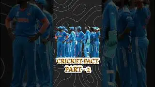 Cricket Fact Series | Part 2 | #shorts #cricketshorts #cricketfacts