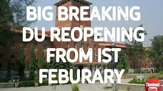 Du college reopen | official notice | du reopening from ist February| Ist semester exam OBE