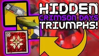 Destiny 2 - How To Earn 3 SECRET/HIDDEN Crimson Days TRIUMPHS!!