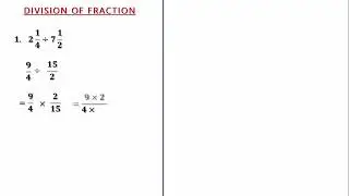 Fraction Part 5 Division