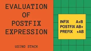 Evaluation of Postfix Expression Using Stack || Class 12 Computer Science
