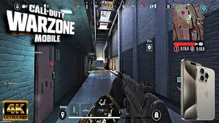 *NEW* WARZONE MOBILE PEAK GRAPHICS (NO FILTER) iPhone 15 Pro GAMEPLAY!