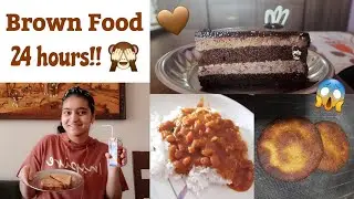 I only ate BROWN FOOD for 24 hours 🤎🙈 | Food Challenge | Bani's Fun Place