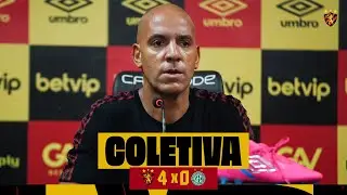 COLETIVA COM O TÉCNICO PEPA (SPORT 4X0 GUARANI)