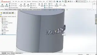 Solidworks Tutorial 18: Wrap Feature in the Solidworks