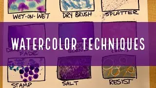 Watercolor Techniques- Create a Sample Sheet