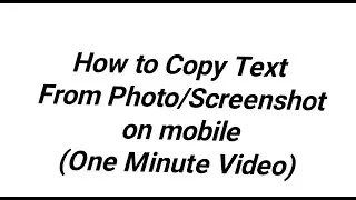 How to Copy Text From Photo | Copy Text from Image | How to copy Text From Image |