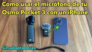 Como usar tu microfono DJI con tu iphone sin usar adaptador