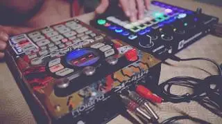 Random beat on Novation Circuit, with Vinyl sim from SP404