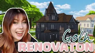 Renovating the Goth Family Home | Sims 4 Base Game Speed Build (No CC)