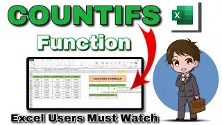 Countifs Formula in Excel | Countifs Function with multiple criteria | Counifs Function in Hindi