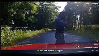 Arkansas State Police Kendrick Davis gives a pit from hell. 07/07/22