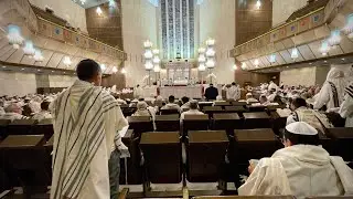 Inside a Synagogue during YOM KIPPUR, DAY OF ATONEMENT