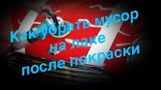 Как убрать мусор на лаке после покраски?!