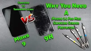 iPhone 14 Pro Max Sapphire Screen Protector  by Shellrus   I Couldn't Scratch it!