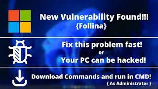 New Vulnerability Found!! (Follina) Fix this Immediately || #infoyps #bugfix #bug #windows11 ||