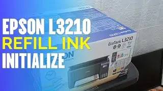 HOW TO REFILL INK OF EPSON L3210  AND INITIALIZE
