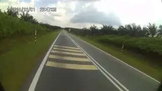 A long hill climb between Layang-Layang and Renggam, Johor