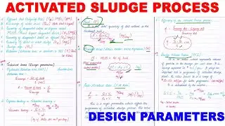 activated sludge process | Design parameters | Activated sludge process Design rules + guideline