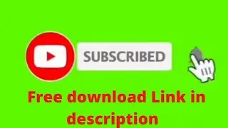 green screen animated subscribe button || green screen effect || free download